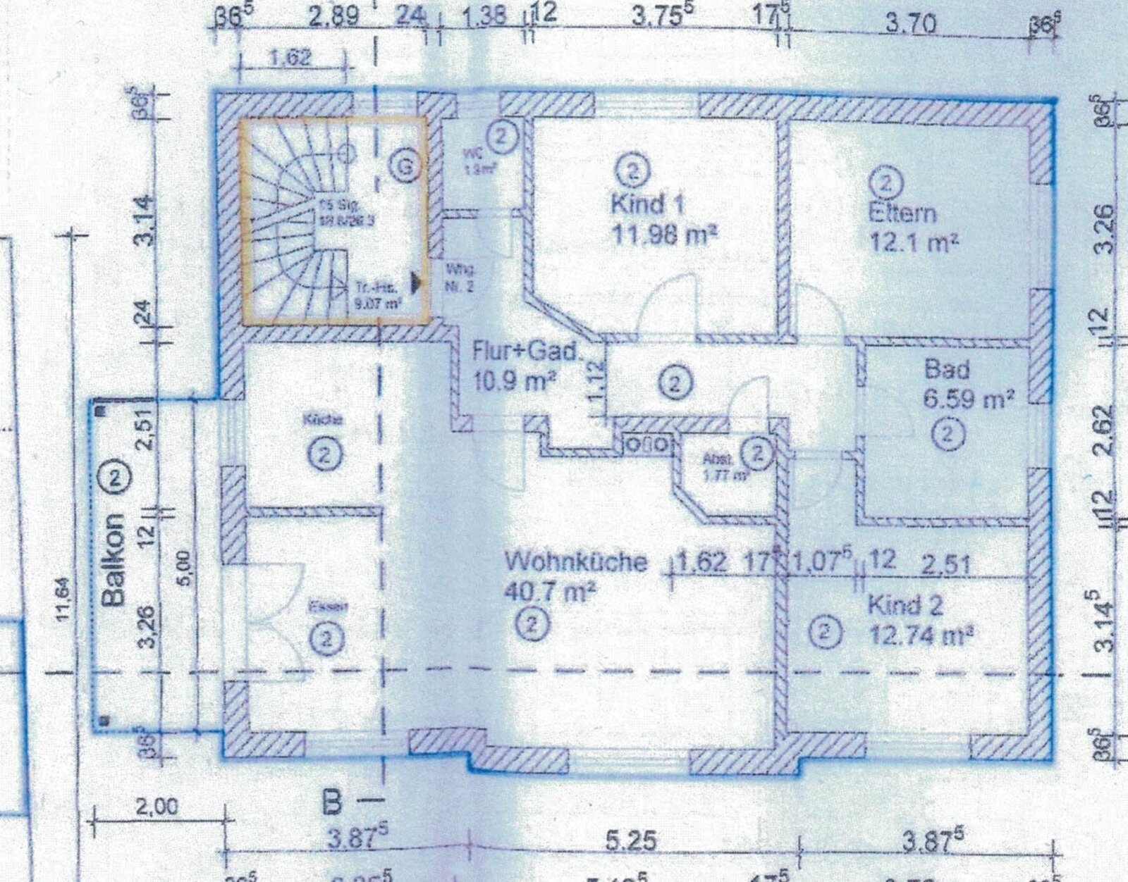 4 Zimmerwohnung 1. Stock  in Mühlhofen bei Meersburg