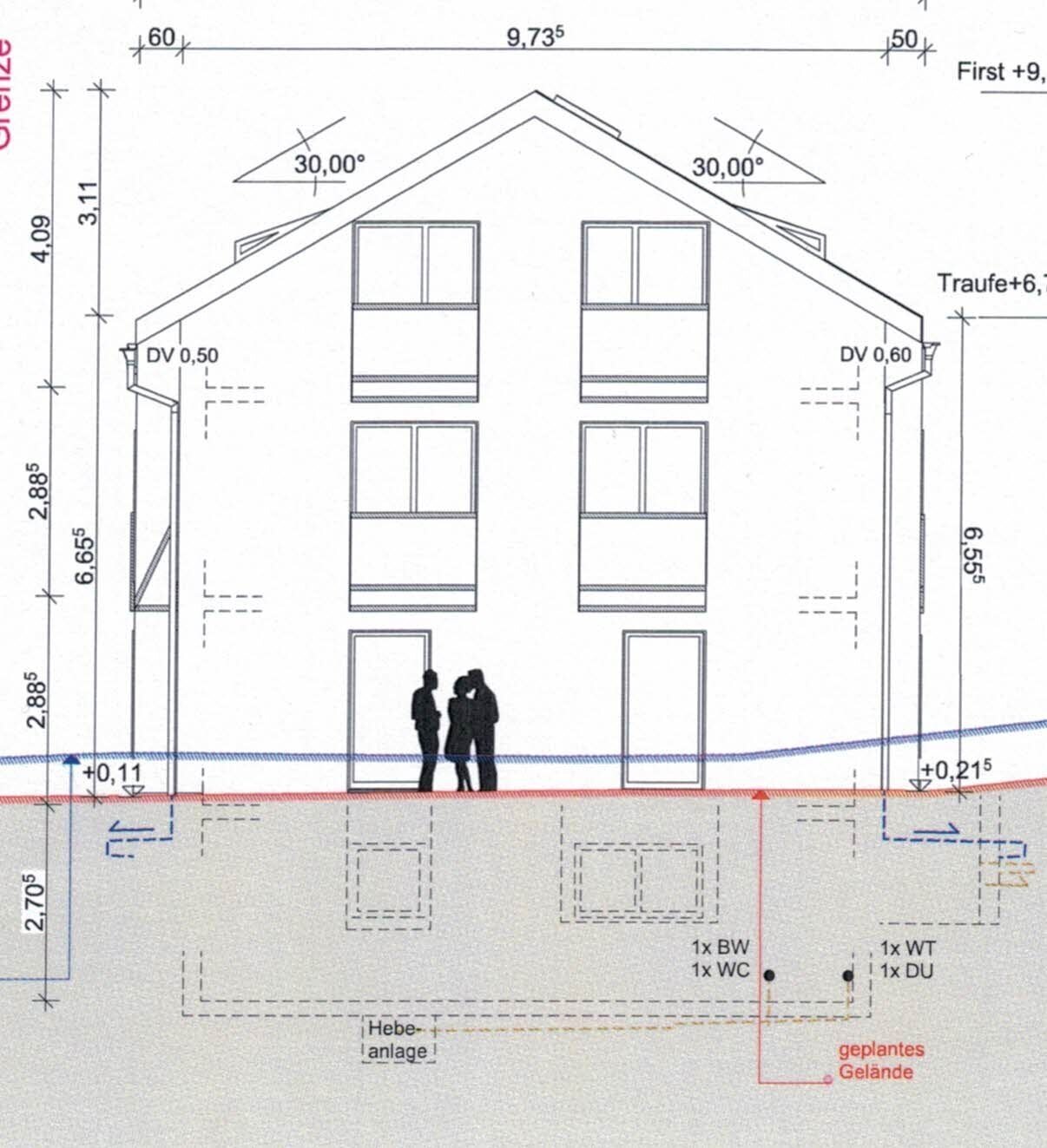 Projektiertes 5 Familienhaus in Biberach mit Baugenehmigung 