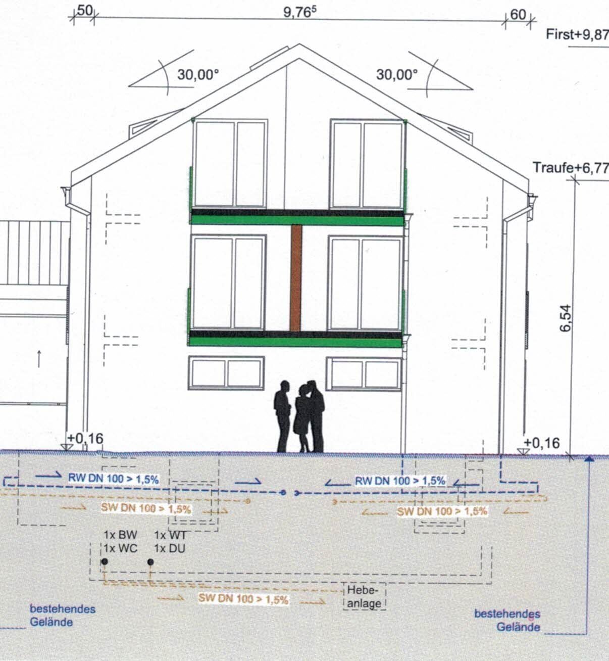 Projektiertes 5 Familienhaus in Biberach mit Baugenehmigung 