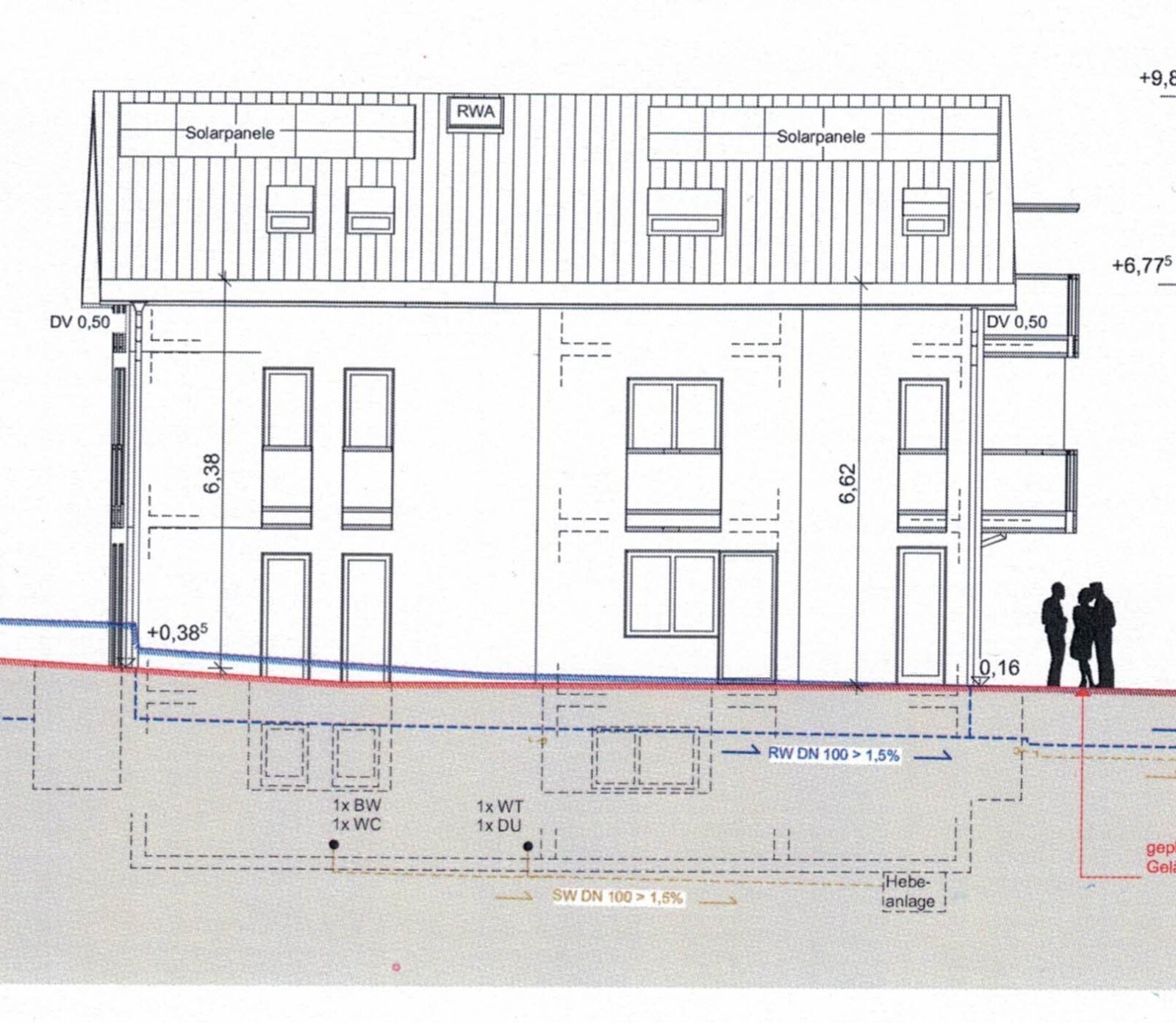 Projektiertes 5 Familienhaus in Biberach mit Baugenehmigung 