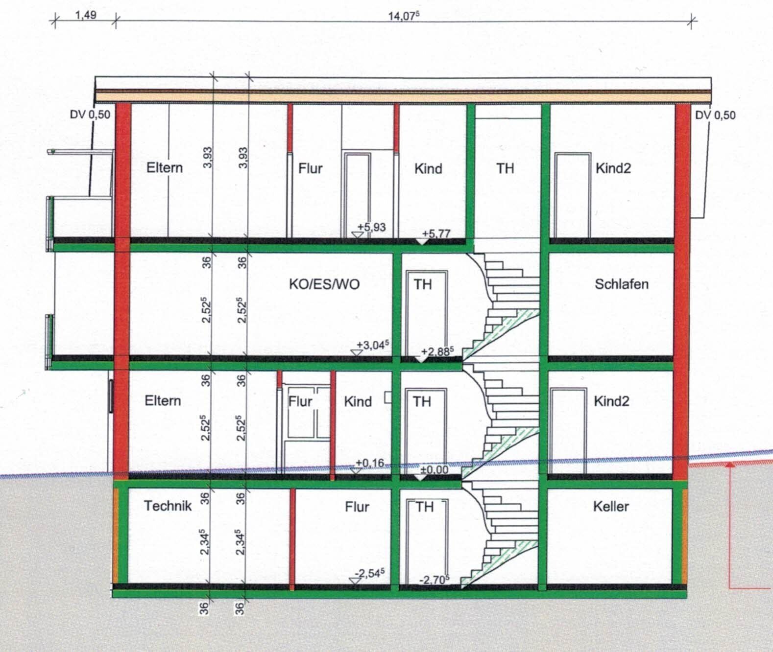 Projektiertes 5 Familienhaus in Biberach mit Baugenehmigung 