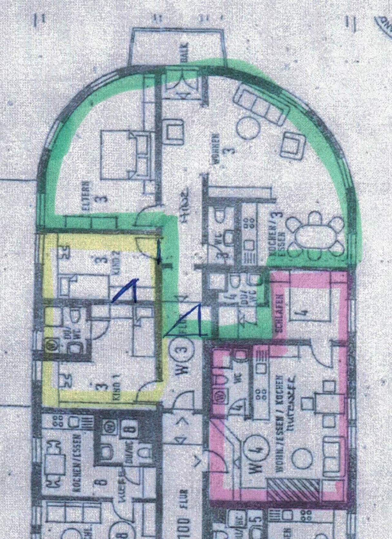 Grundriss Grün Grundriss Grün